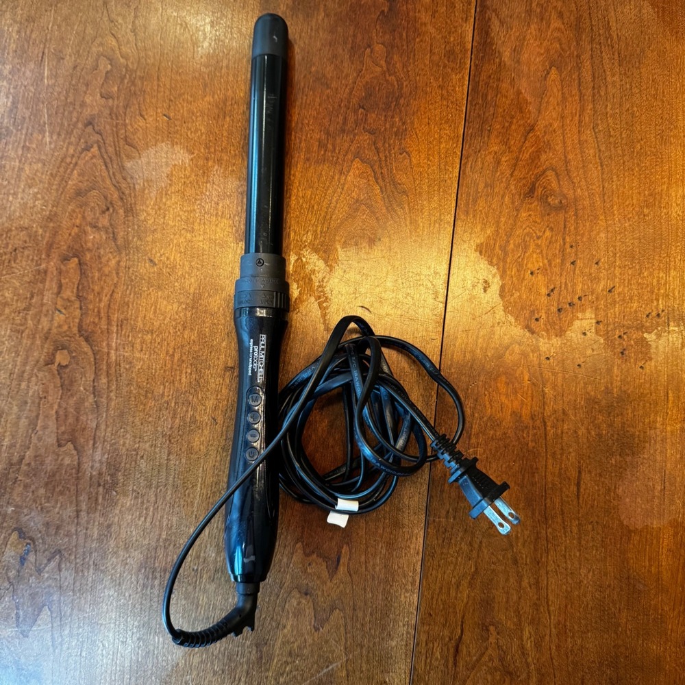 Paul Mitchell Curling Wand Womens OS Black Express Ion Unclipped Pro Tools Wand